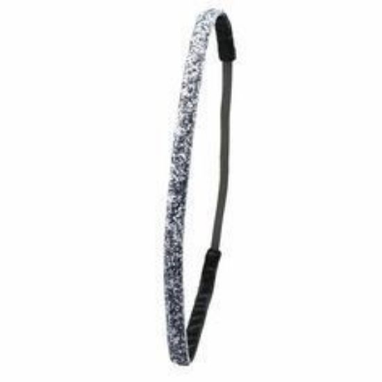 Afbeeldingen van Ivybands smal glitter zilver