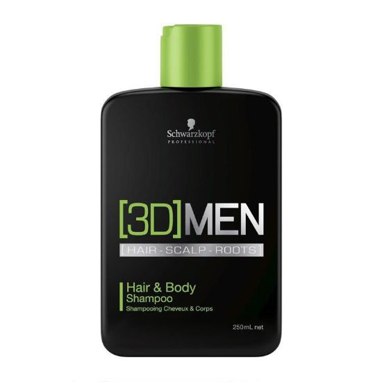 Afbeeldingen van Schwarzkopf 3D MEN Hair & Body Shampoo