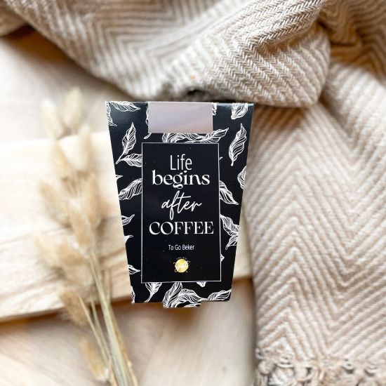 Afbeeldingen van Big Gift To Go Beker life begins after coffee