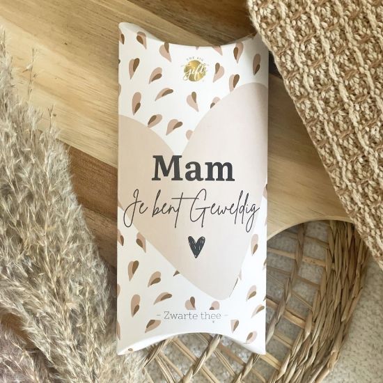 Afbeeldingen van Big Gift Zwarte Thee Mam Je Bent Geweldig